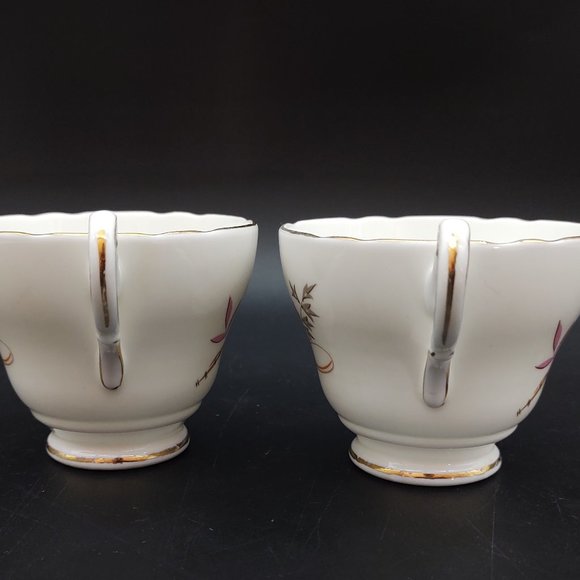 Pair of Regency Vintage Tea Cups and Saucers - Picture 9 of 10